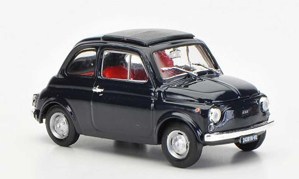 Fiat 500 R 1/43 Brumm R blue geschlossenes Faltdach 1972 diecast model cars
