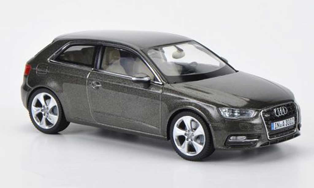 Audi A3 1/43 Schuco grey brown 2012 diecast model cars