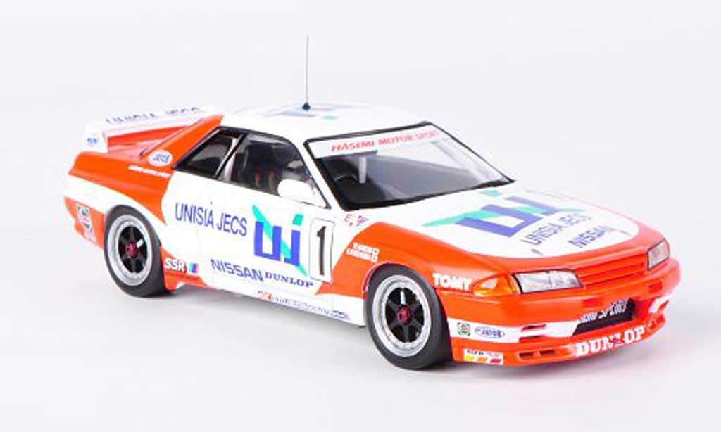 Nissan Skyline R32 1/43 HPI R32 GT-R No.1 Unisia Jecs M.Hasemi / H.Fukuyama JTC Mine 1993 diecast model cars