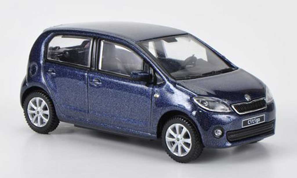 Skoda Citigo 1/43 Abrex bluegrey 5-Turer 2012 diecast model cars