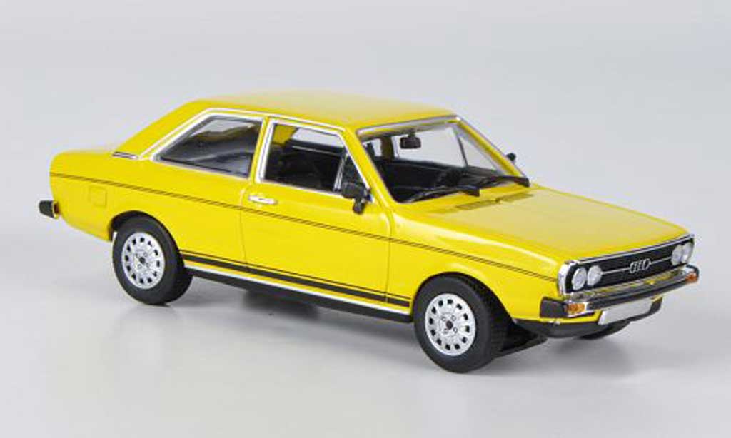 Audi 80 1/43 Minichamps GT yellow 1972 diecast model cars