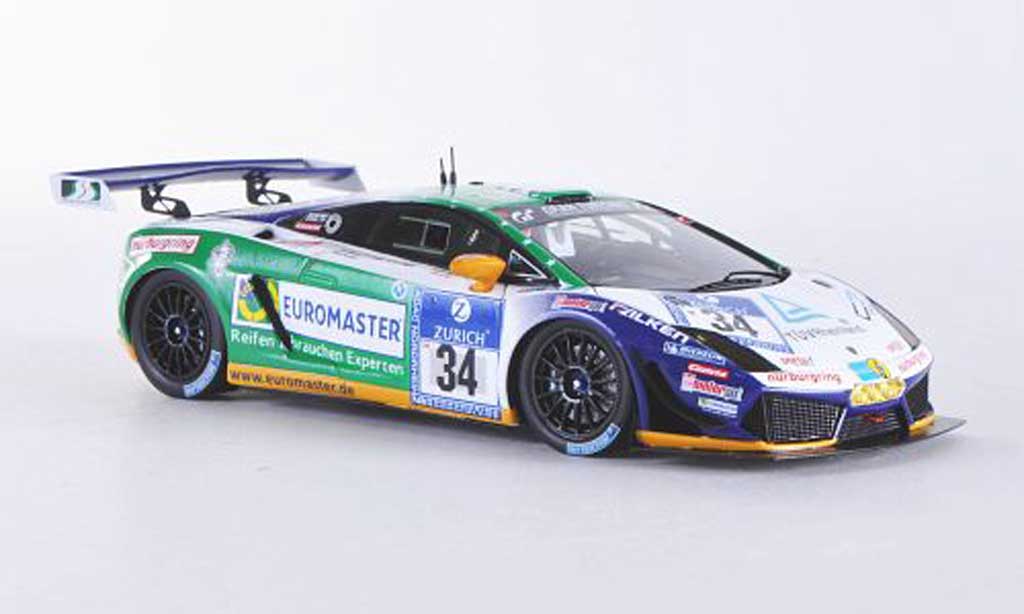 Lamborghini Gallardo LP600-4 1/43 Minichamps LP600-4 No.34 Reiter Engineering 24h Nurburgring 2011 F.Stuck / J.Stuck / H.J.Stuck / D.Rostek diecast model cars
