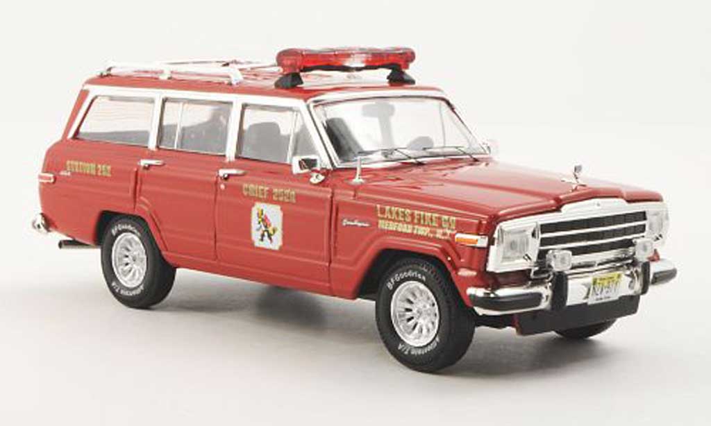 Jeep Wagoneer 1/43 Premium X Lakes Fire red 1989 diecast model cars