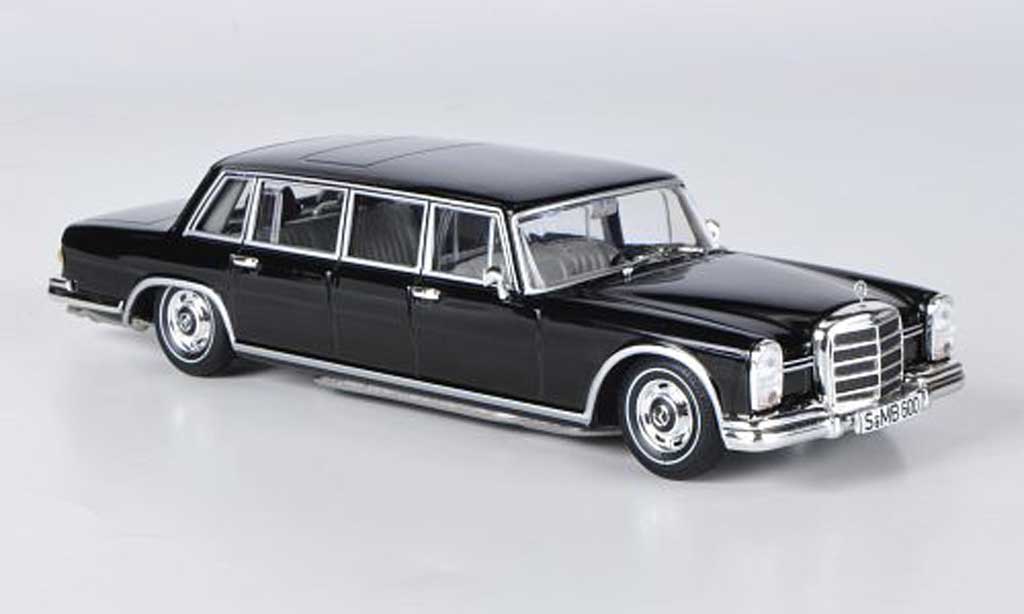 Mercedes 600 1/43 WhiteBox Pullman black 1963 diecast model cars
