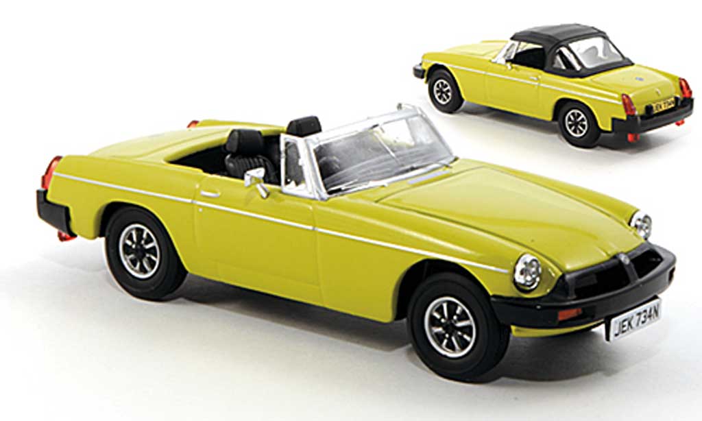 MG B 1/43 Vanguards yellow-grun RHD diecast model cars