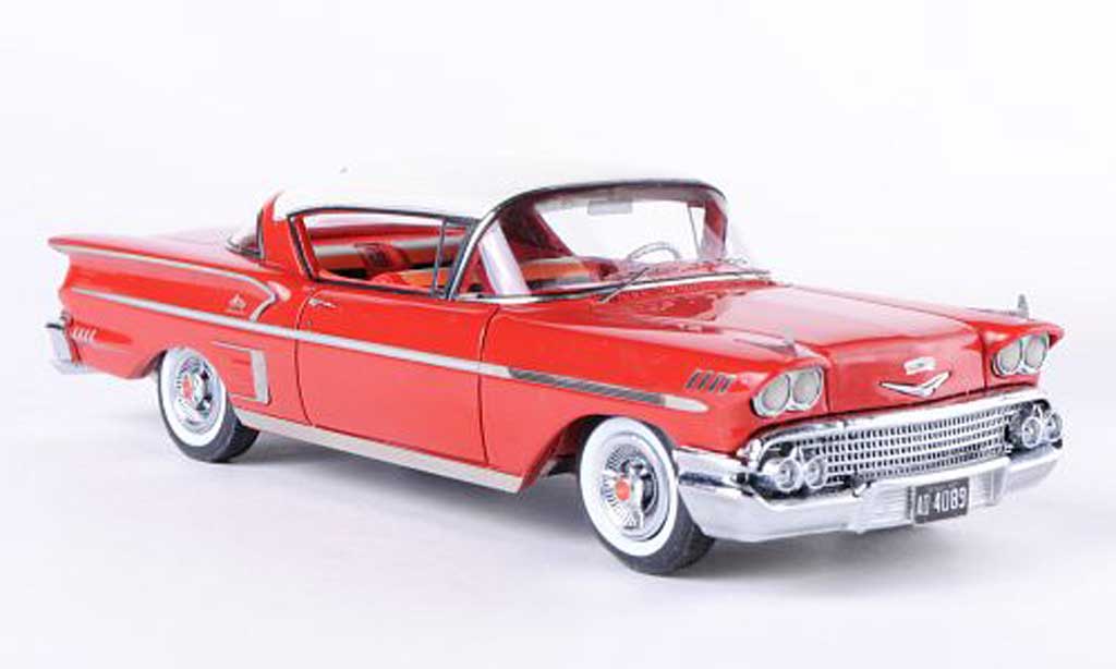 Chevrolet Bel Air 1958 1/43 Neo 1958 Impala 2-Door Hardtop Coupe red/white diecast model cars