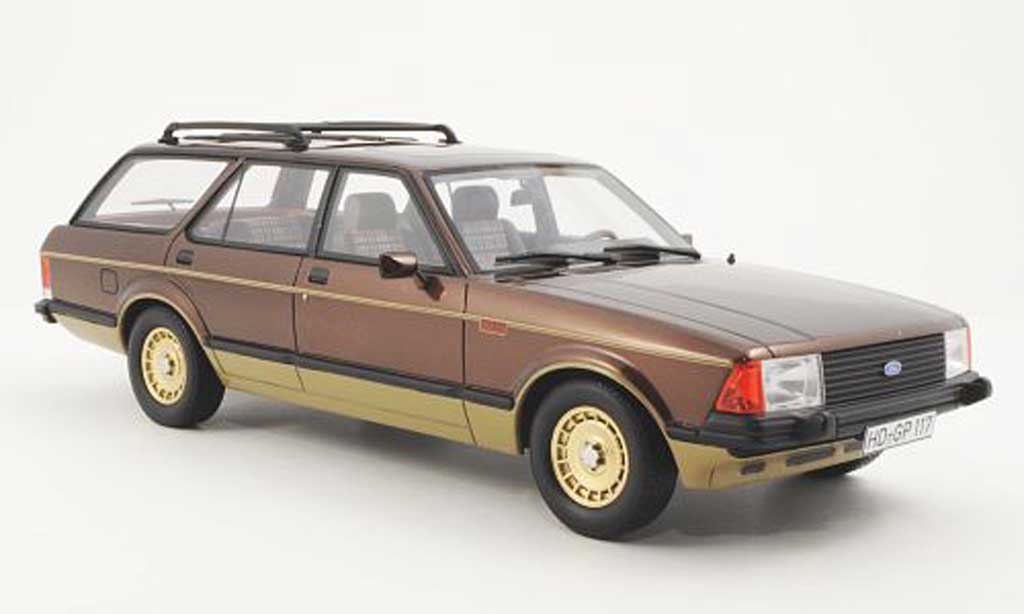 Ford Granada 1/18 BoS Models MKII Turnier Chasseur brown-met./gold limitierte Auflage 1.000 1980 diecast model cars