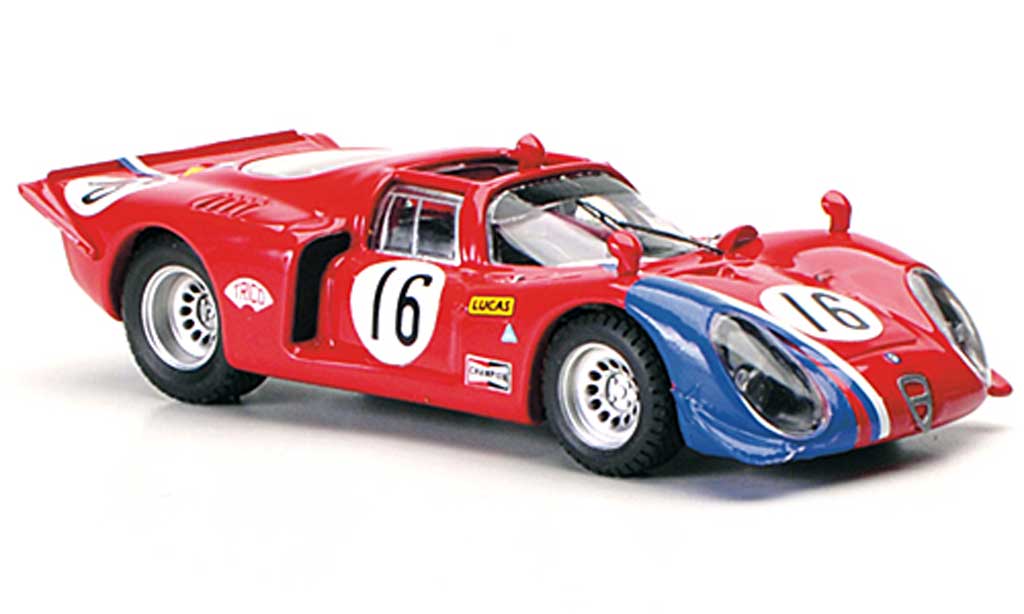 Alfa Romeo 33.2 1969 1/43 Best 1969 Spyder No.16 Pilette / Slotemaker Ring 1969 diecast model cars
