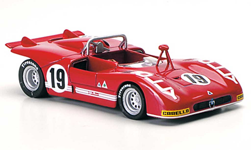 Alfa Romeo 33.3 1972 1/43 M4 1972 No.19 Zeccoli / Alberti Interlagos 1972 diecast model cars