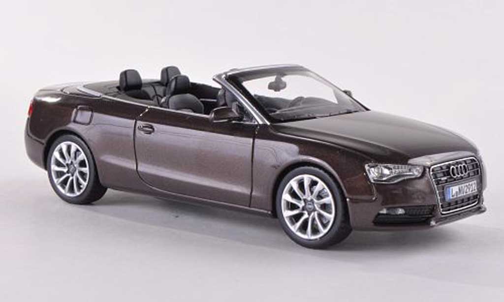 Audi A5 1/43 Norev Convertible brown 2012 diecast model cars