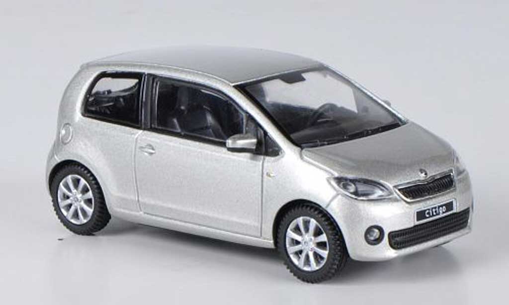 Skoda Citigo 1/43 Abrex grey Brilliant 3-portes 2012 diecast model cars