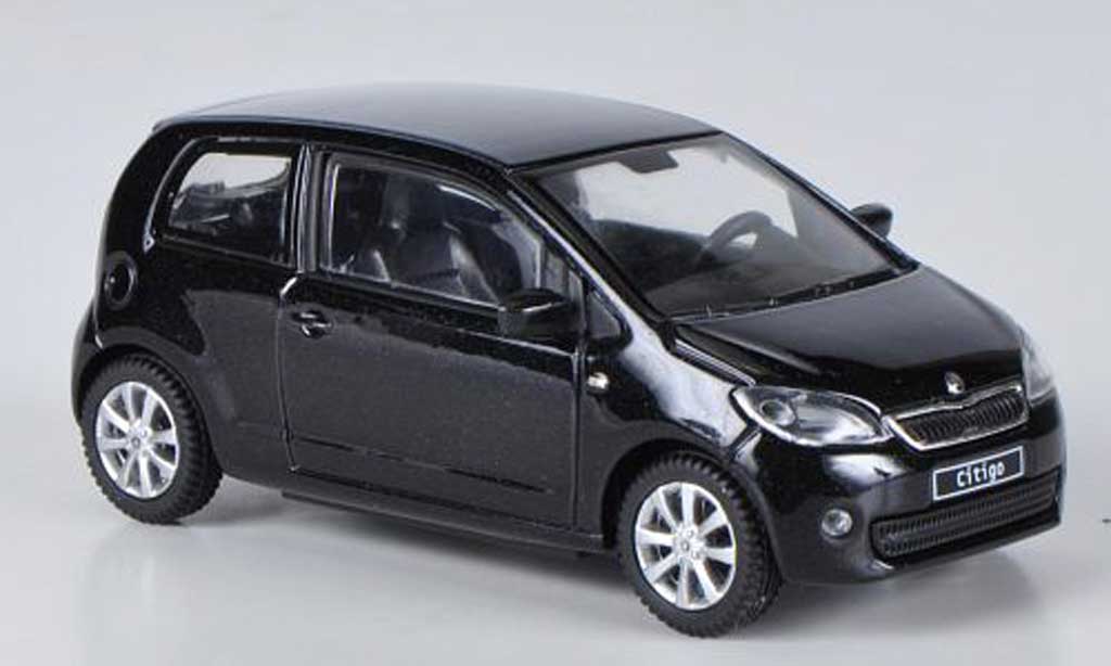 Skoda Citigo 1/43 Abrex black 3-portes 2012 diecast model cars