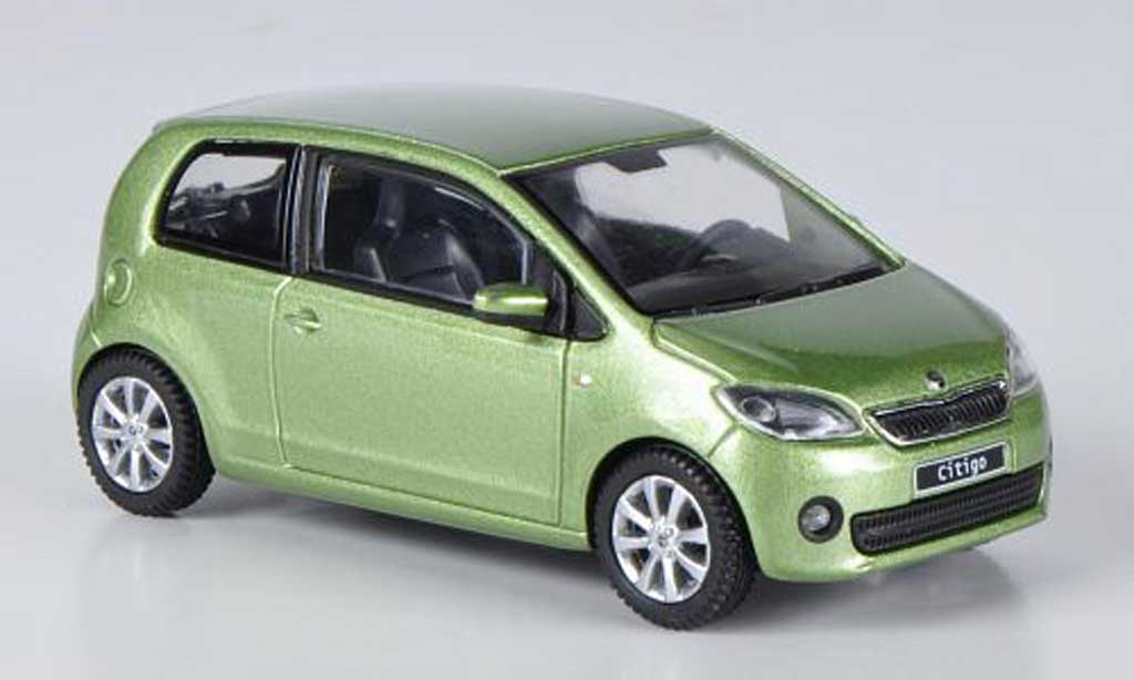 Skoda Citigo 1/43 Abrex grun 3-portes 2012 diecast model cars