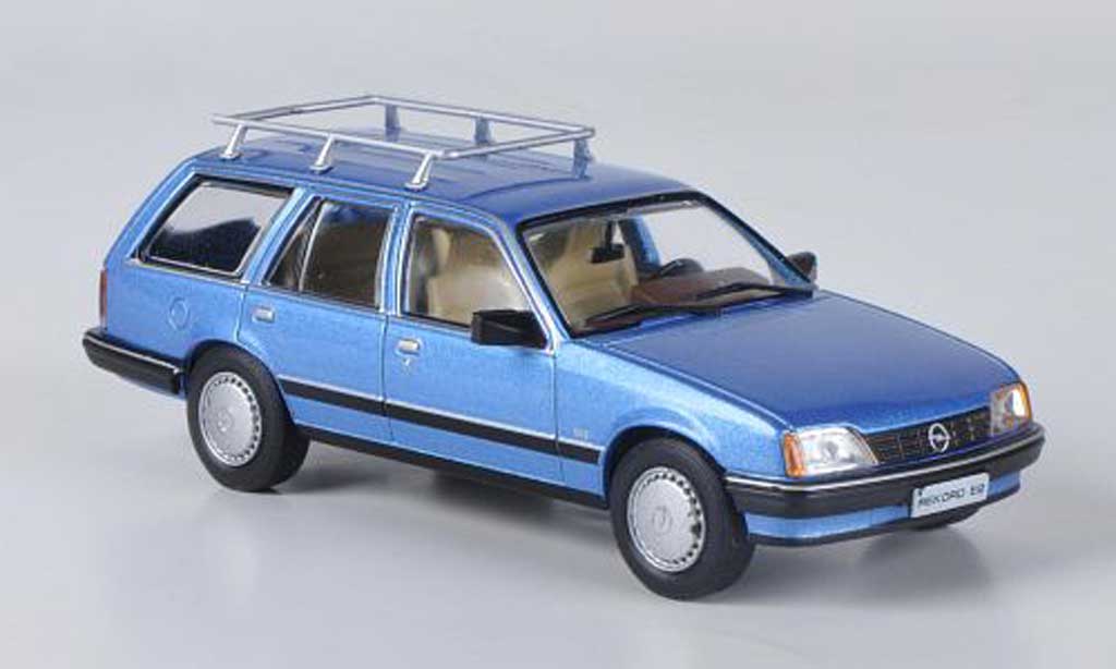 Opel Rekord 1/43 Hachette E2 Caravan blue (ohne Magazin) 1982 diecast model cars