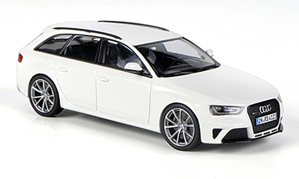 Audi RS4 1/43 Minichamps Avant (Typ B8) white 2012 diecast model cars