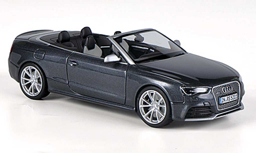 Audi RS5 cabriolet 1/43 Minichamps cabriolet Convertible grey 2012 diecast model cars