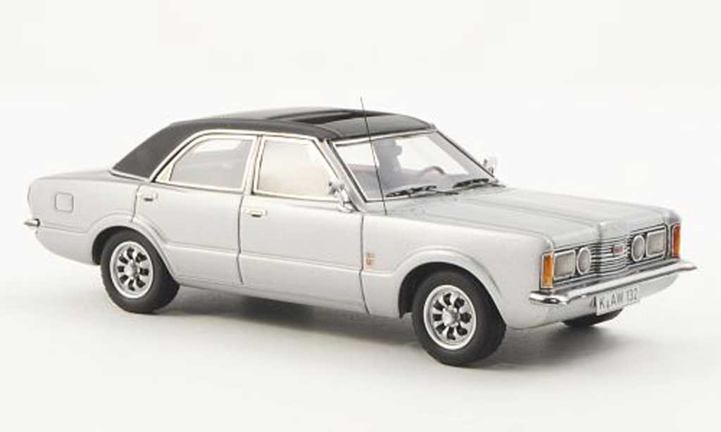 Ford Taunus 1973 1/43 Neo 1973 GXL grey/black 4-Turer diecast model cars