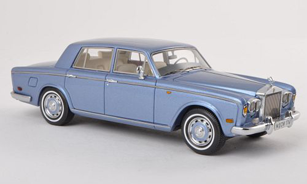 Rolls Royce Silver Shadow 1/43 Neo clair-blue LHD limitee edition 300 piece 1974 diecast model cars
