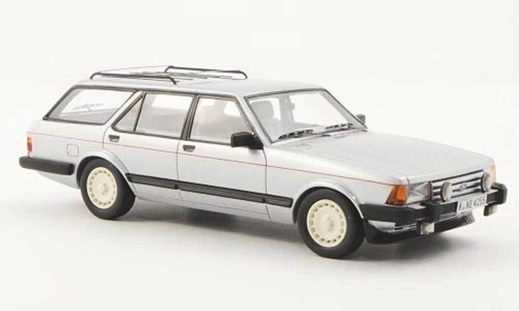 Ford Granada 1/43 Neo MK II Turnier 2.8 Injection grey 1984 diecast model cars