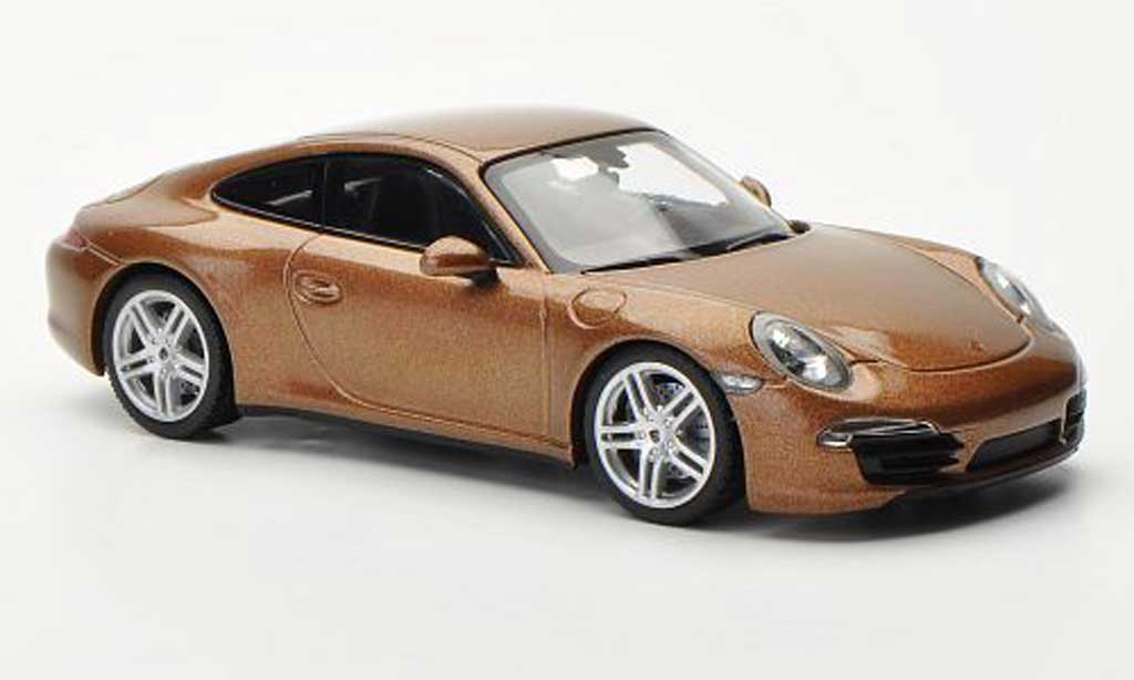 Porsche 991 Carrera 4 1/43 Minichamps Carrera 4 brown 2012 diecast model cars