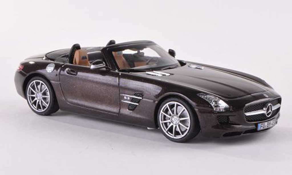 Mercedes SLS 1/43 Schuco AMG Roadster (R197) brown 2012 diecast model cars