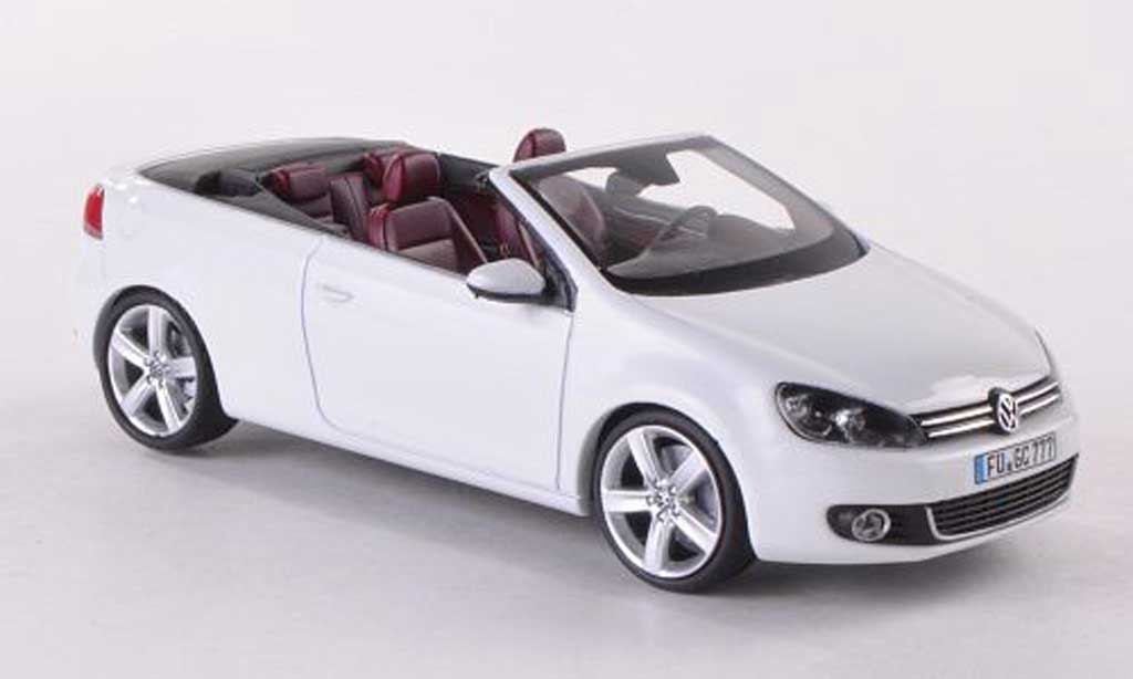Volkswagen Golf VI 1/43 Schuco VI Convertible white diecast model cars
