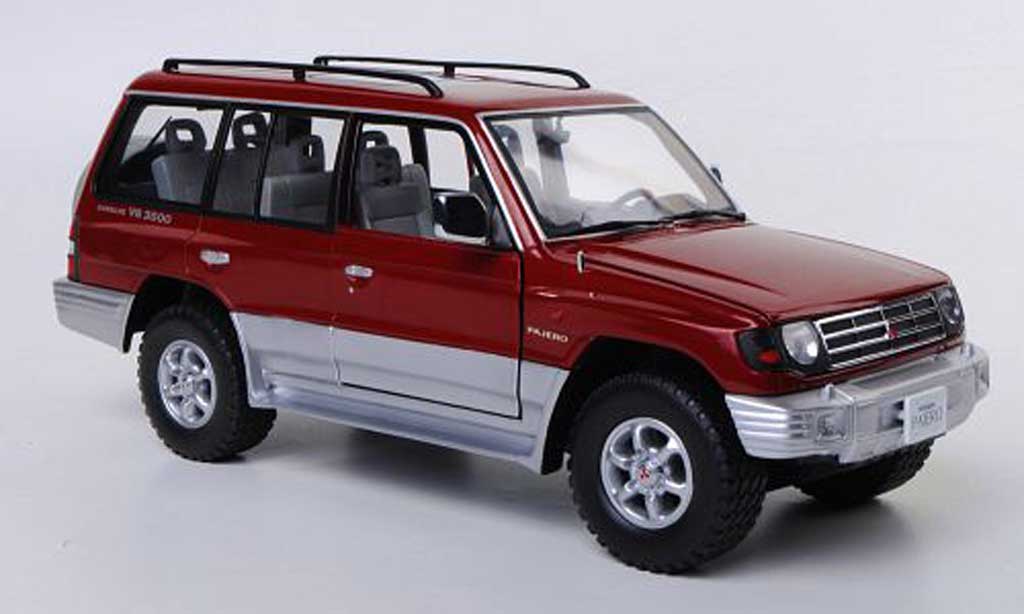 Mitsubishi Pajero 1/18 Sun Star 24V V6 3500 red/grey 1998 diecast model cars