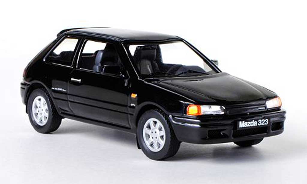 Mazda 323 1/43 IXO GTX black LHD 1989 diecast model cars