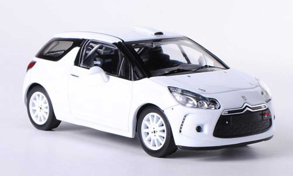 DS Automobiles DS3 R3 1/43 IXO R3 white Plain Body Version 2010 diecast model cars
