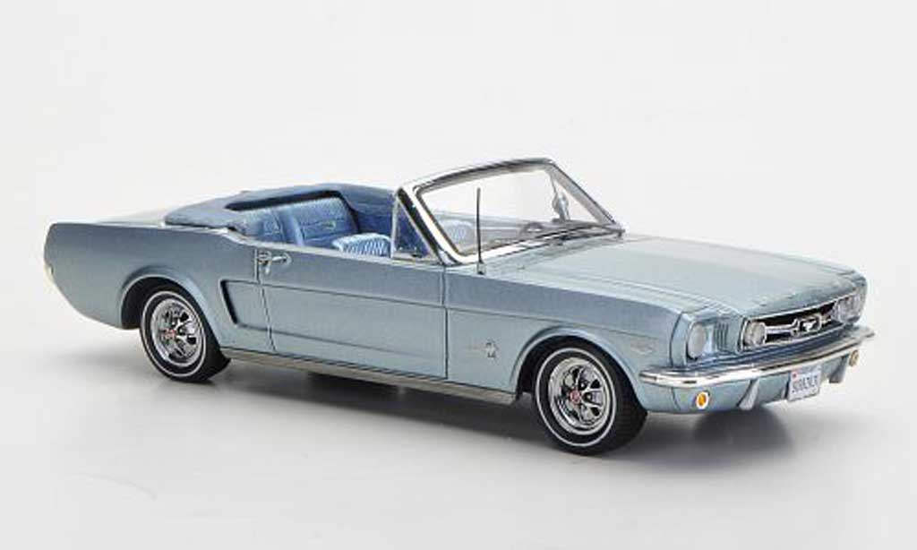 Ford Mustang 1966 1/43 Spark 1966 Convertible blue Sondermodell MCW L.E. 300 diecast model cars