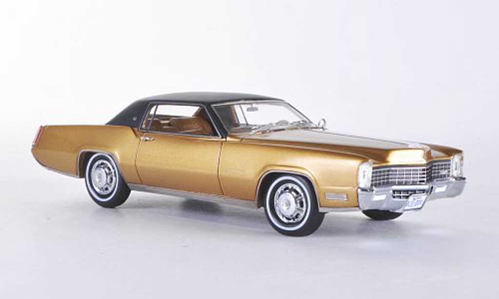 Cadillac Eldorado 1/43 Neo 2-Door Coupe gold/black 1968 diecast model cars