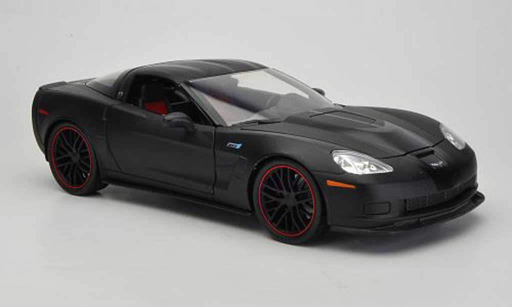 Chevrolet Corvette C6 1/18 Jada Toys C6 matt black/black 2009 diecast model cars