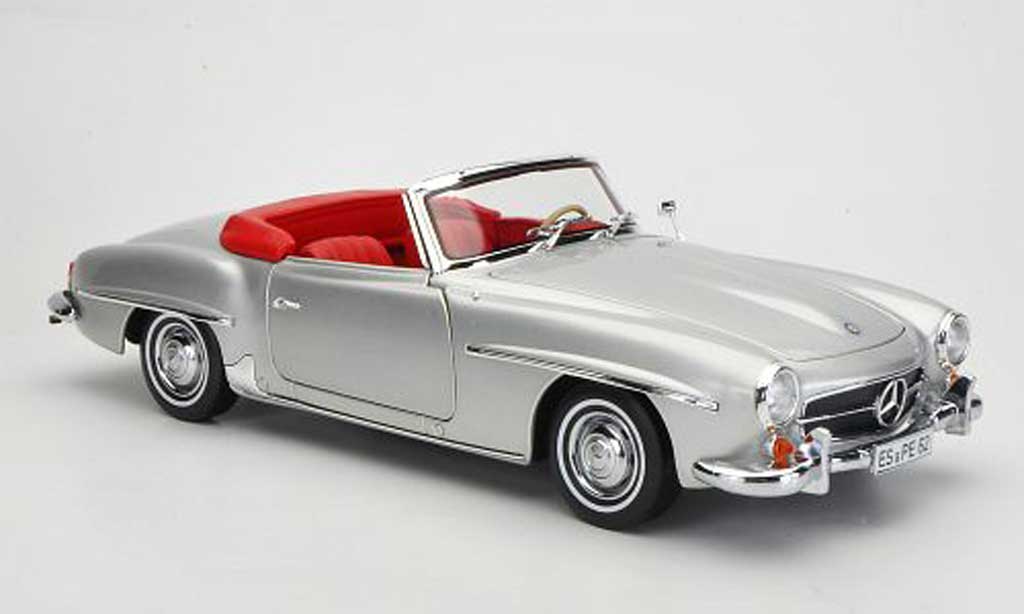 Mercedes 190 SL 1/18 Norev SL (W121 BII) grey diecast model cars
