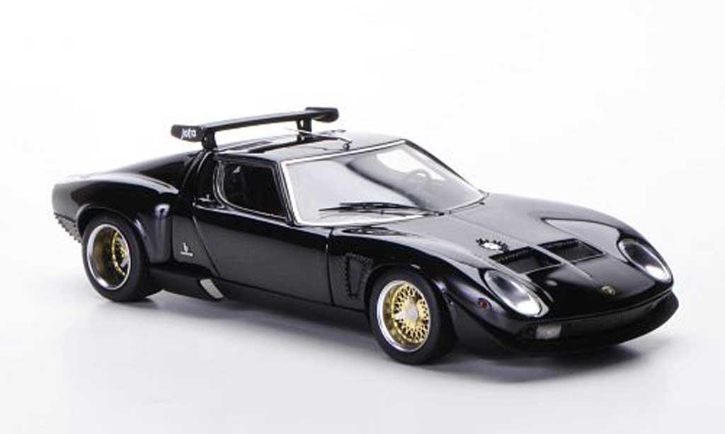Lamborghini Miura Jota 1/43 FrontiArt Jota SVR black 1972 diecast model cars