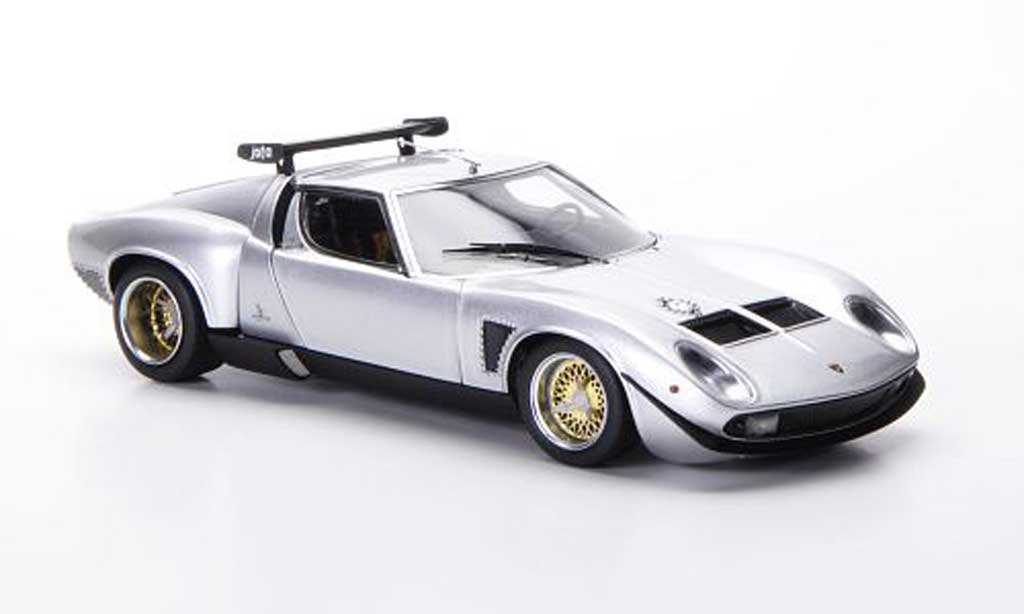 Lamborghini Miura Jota 1/43 FrontiArt Jota SVR grey 1972 diecast model cars