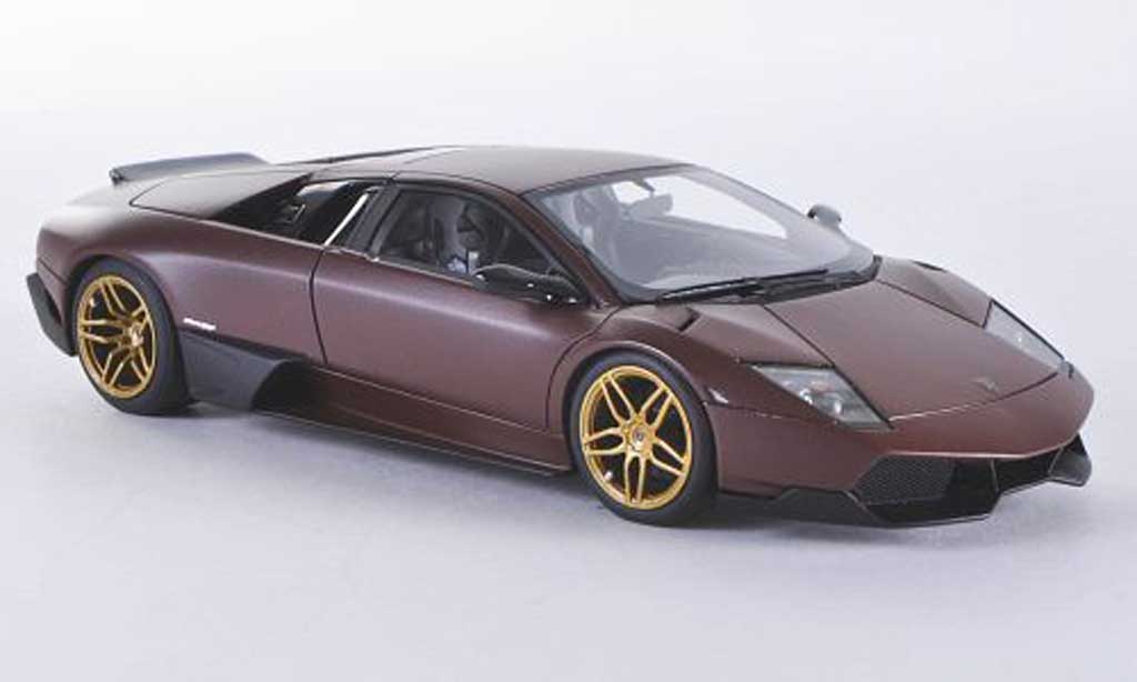 Lamborghini Murcielago LP670-4 1/43 Look Smart LP670-4 SV Fixed Wing mattbrown diecast model cars