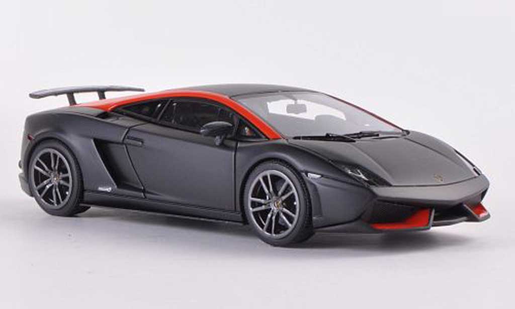 Lamborghini Gallardo LP570-4 1/43 Look Smart LP570-4 Superleggera black/orange diecast model cars
