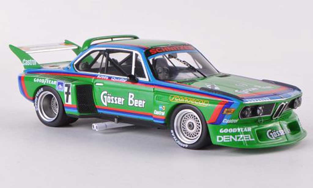 Bmw 3.0 CSL 1/43 Spark CSL No.7 Gosser Bier 1000Km Nurburgring 1976 D.Quester/A.Krebs diecast model cars