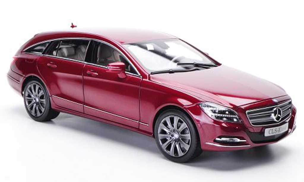 Mercedes Classe CLS Shooting Brake 1/18 Norev Shooting Brake Shooting Brake (X218) red 2012 diecast model cars
