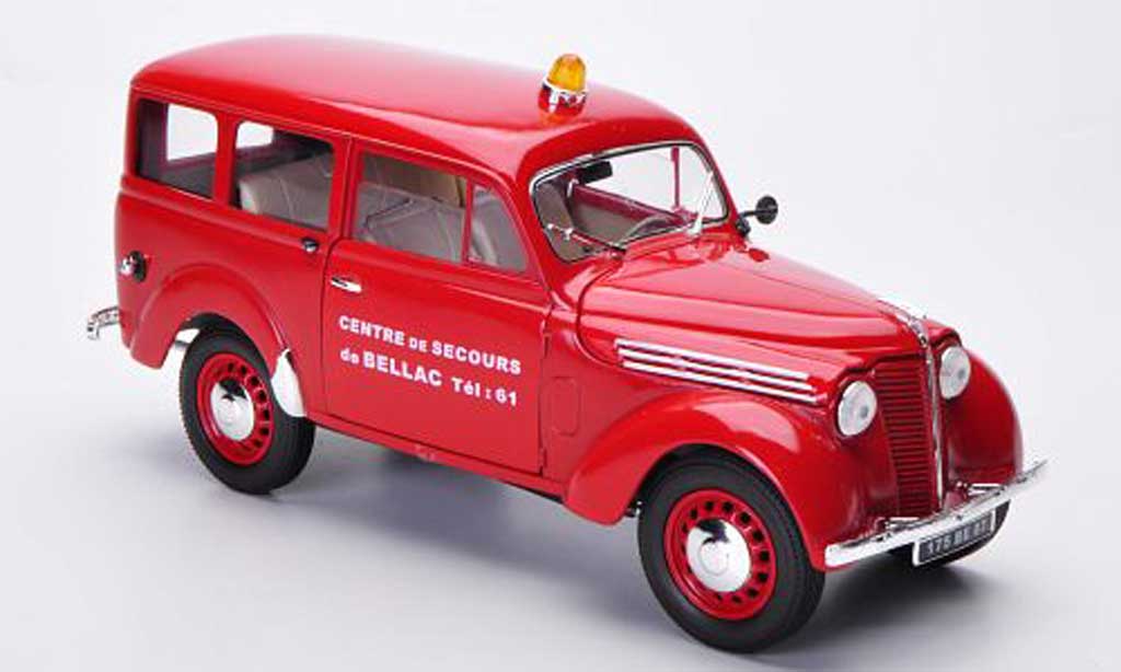 Renault Juvaquatre 1/18 Solido Fire brigade Fire brigade (F) diecast model cars