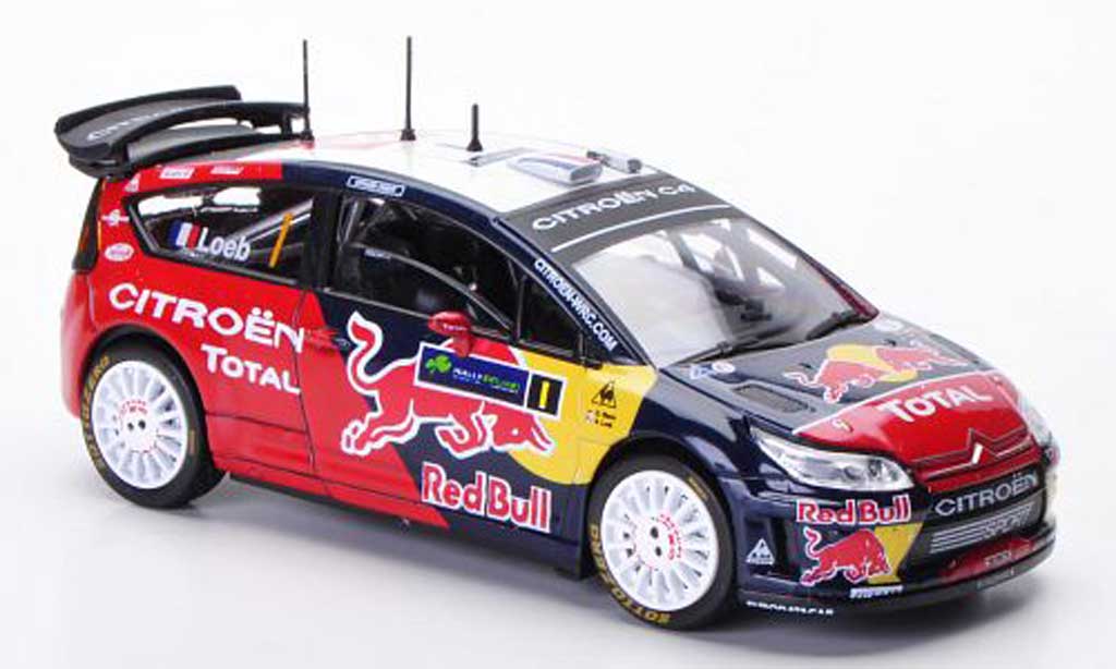 Citroen C4 WRC 2009 1/43 Solido WRC 2009 No.1 Red Bull S.Loeb / D.Elena Rally Irland diecast model cars