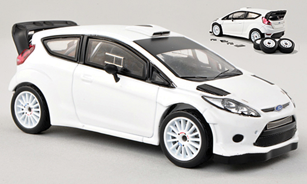 Ford Fiesta WRC 1/43 IXO WRC white Plain Body Version 2009 diecast model cars