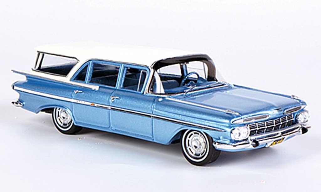 Chevrolet Impala 1959 1/43 Spark 1959 Station Wagon greyblue/white Sondermodell MCW L.E. 300 1959 diecast model cars