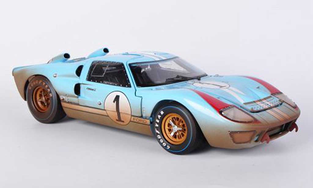 Ford GT40 1/18 Shelby Collectibles GT 40 MkII No.1 Team Shelby American K.Miles / D.Hulme 1966 diecast model cars