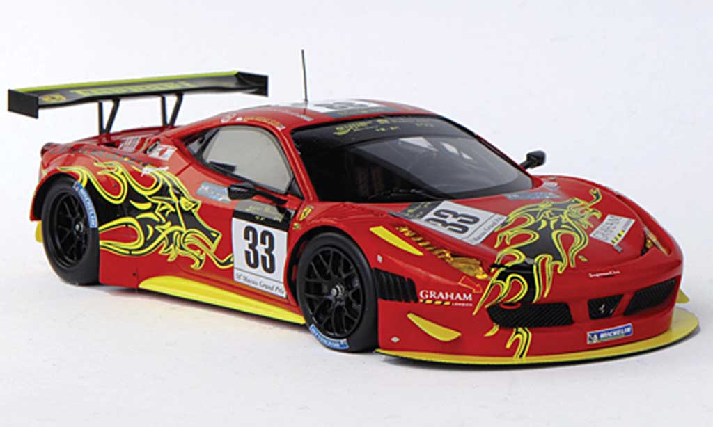Ferrari 458 Italia GT3 1/43 Fujimi Italia GT3 No.33 Clearwater Racing Mok Weng Sun GP Macao 2011 diecast model cars