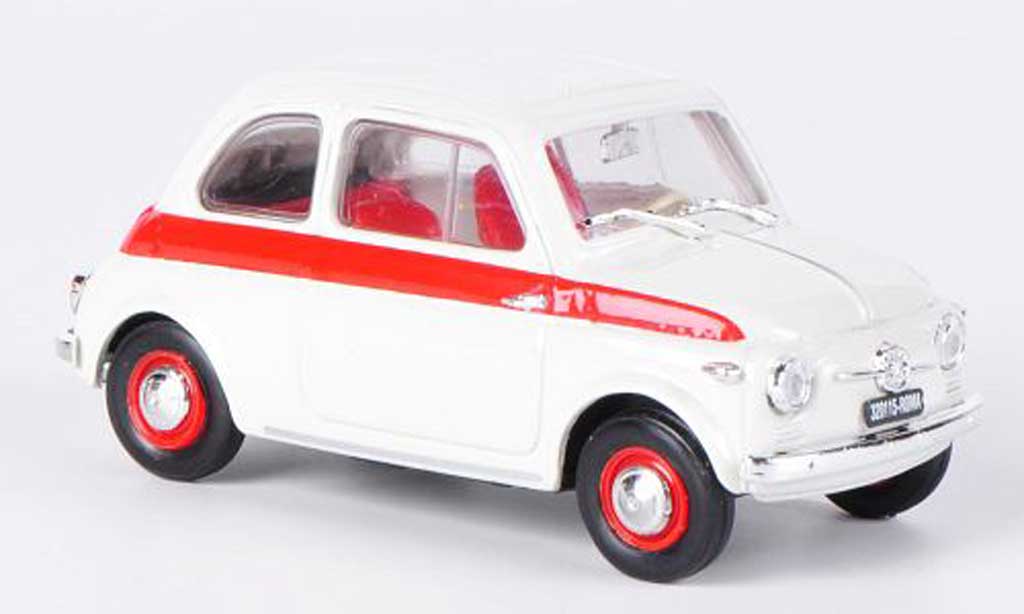Fiat 500 Sport 1/43 Brumm Sport white/red 1958 diecast model cars