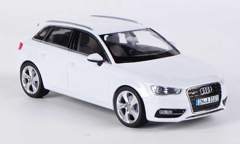 Audi A3 1/43 Schuco Sportback white 2012 diecast model cars