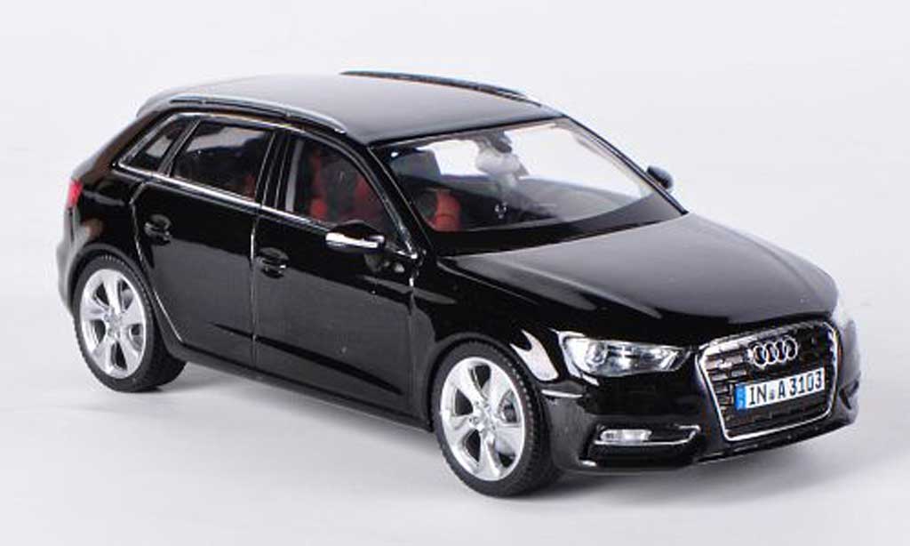 Audi A3 1/43 Schuco Sportback black 2012 diecast model cars