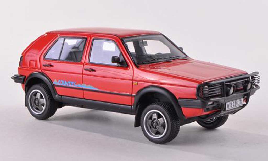 Volkswagen Golf 2 Country 1/43 Neo 2 Country red 1990 diecast model cars