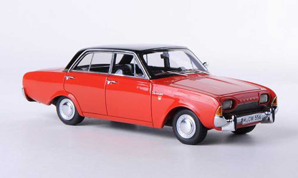 Ford Taunus 1960 1/43 Neo 1960 17M P3 4-turig red/black limitierte Auflage 300 Stuck diecast model cars